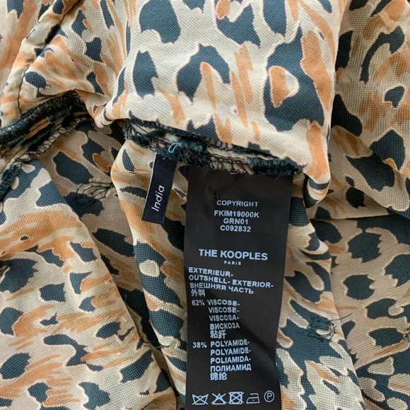 The Kooples Green Embroidered Kimono, NWOT - Picture 7 of 9